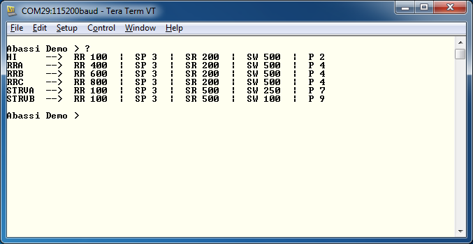 Abassi Demo Console